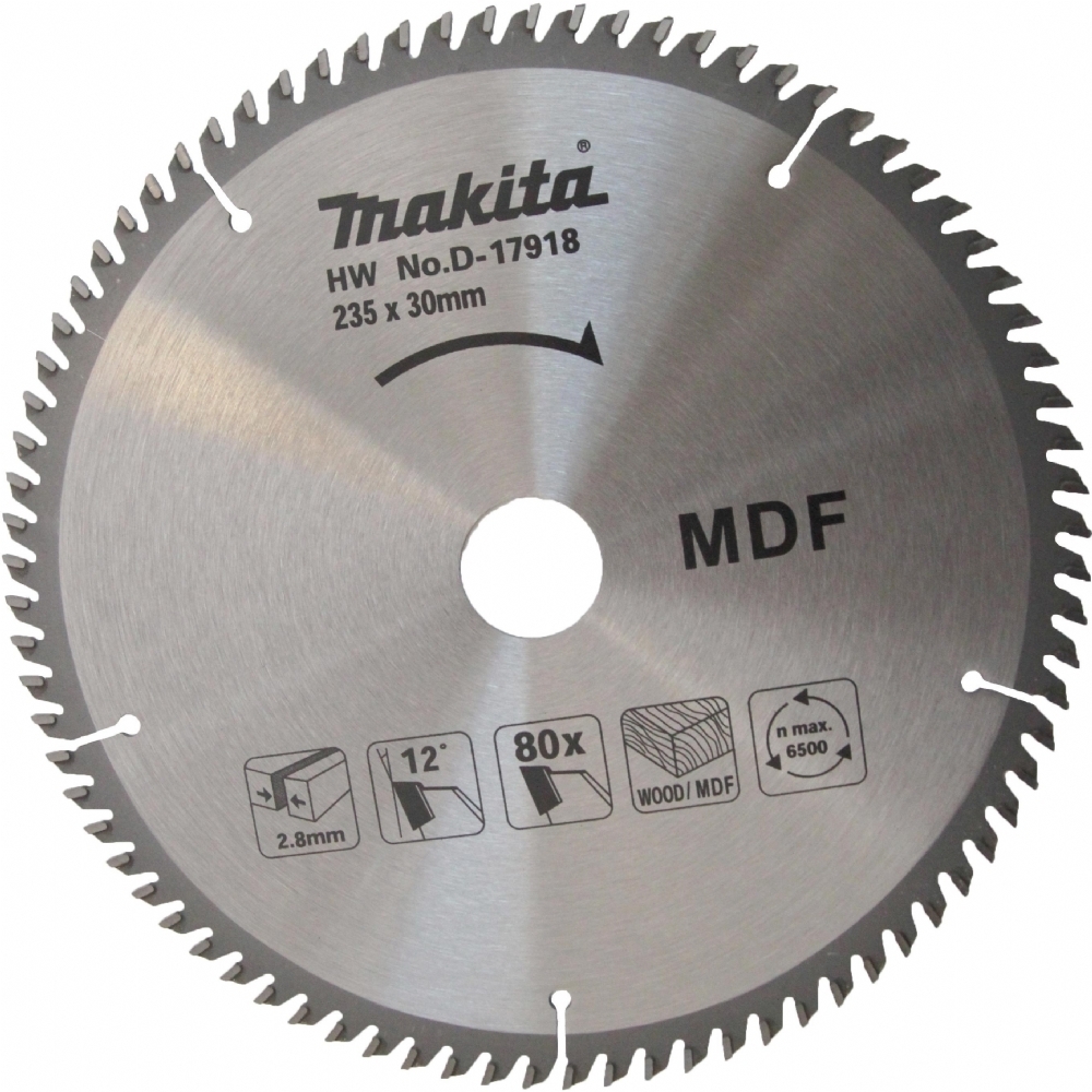 Makita D-17918 Tct Testere 230X30X80T