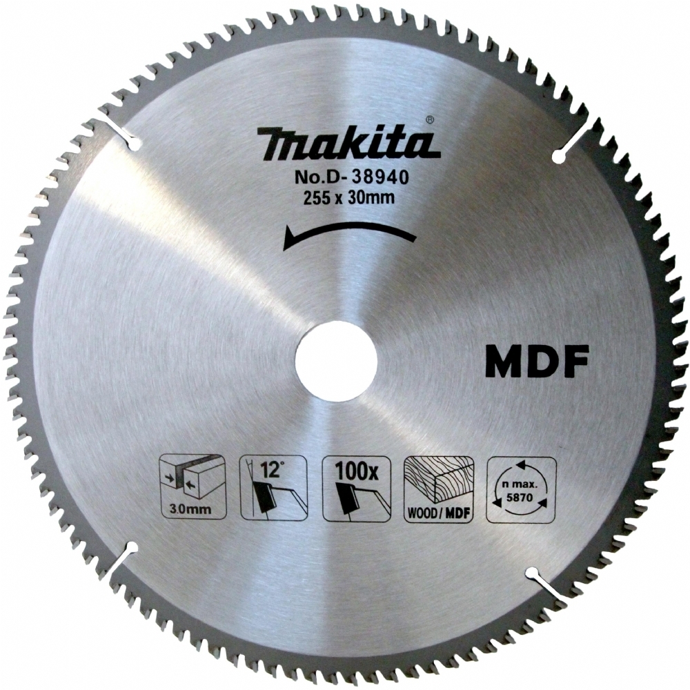 Makita D-38940 Tct Testere Mdf 255X100T